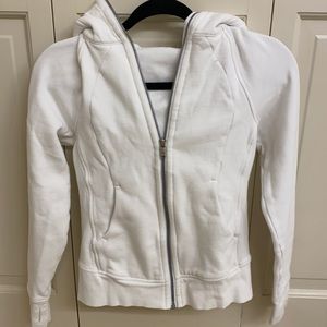 Lulu lemon white scuba zip